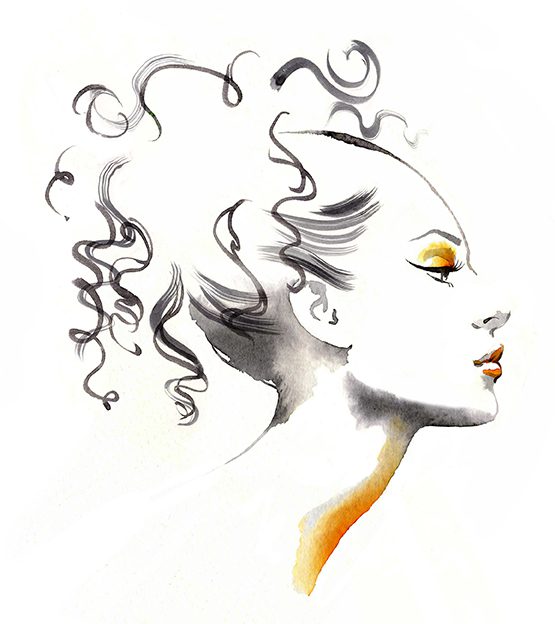 Illustration Beauty VogueJapan Vogue Magazine Article Massage