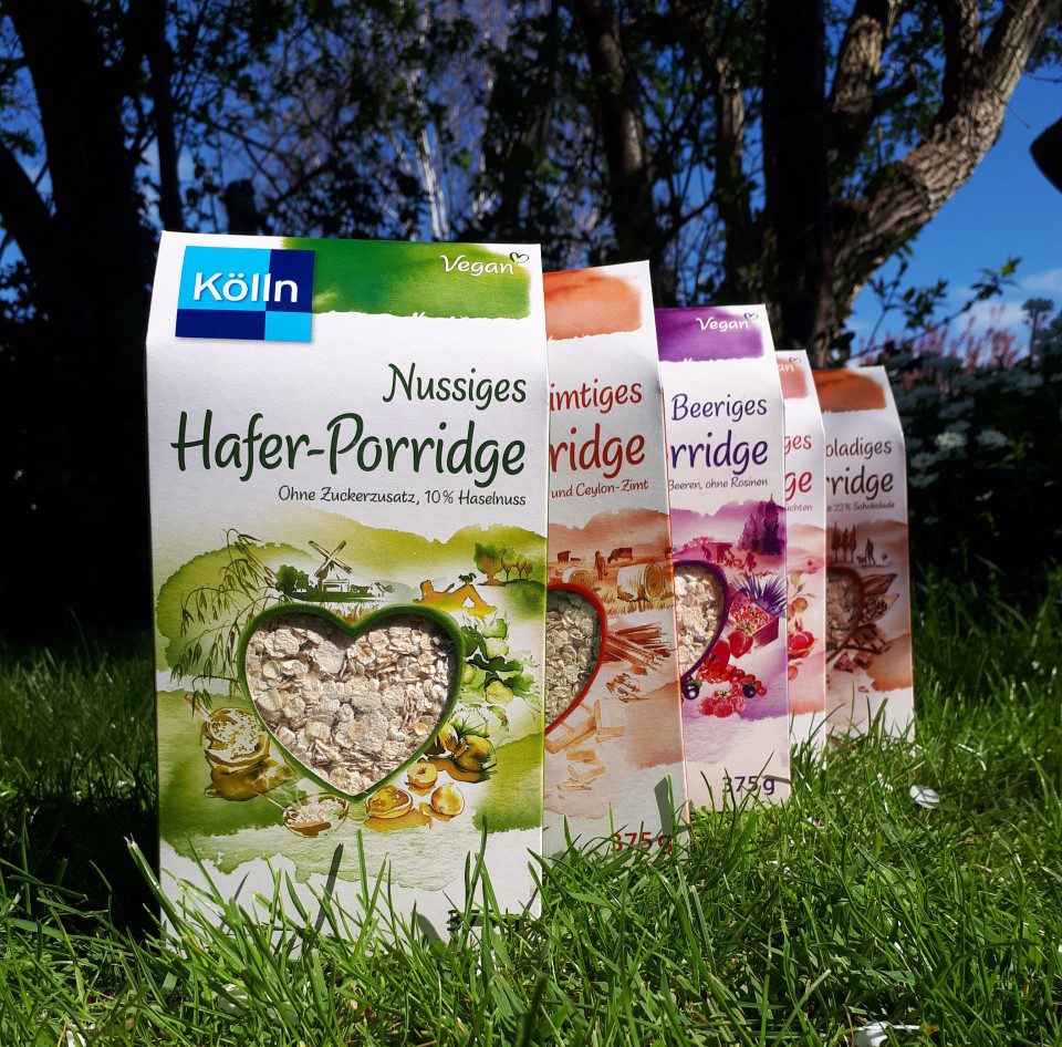Illustration Food Drink Kolln Hafer Porridge Cereal Packaging Natural