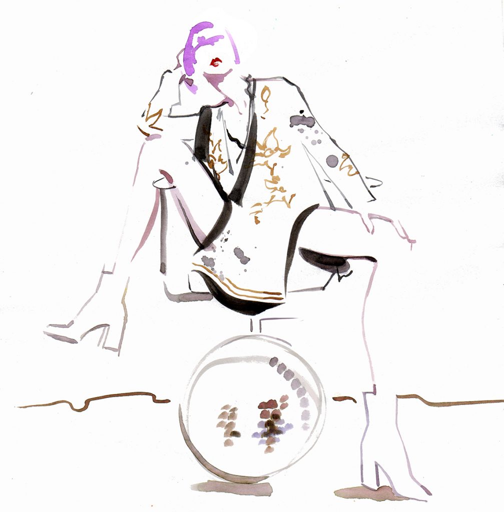 Fashion and Live Event Drawing  Illustration by Katharine Asher Live Event  Drawing