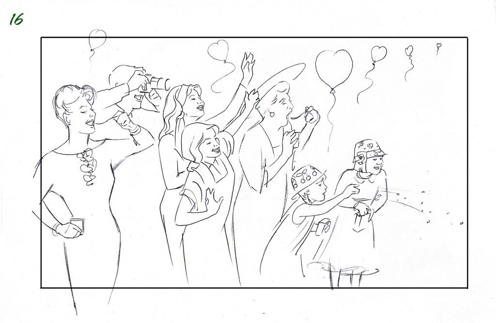 Illustration Story Board Boarding Muller Shooting Board Wedding 16