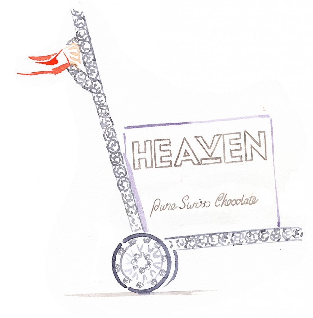 Illustration Storyboard Heaven Chocolate Visualisation Advertising Diamente