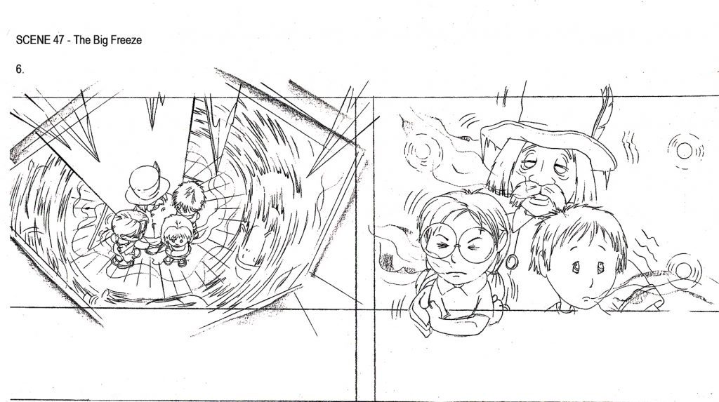 Illustration Story Board Magic Round About Feature Film P6