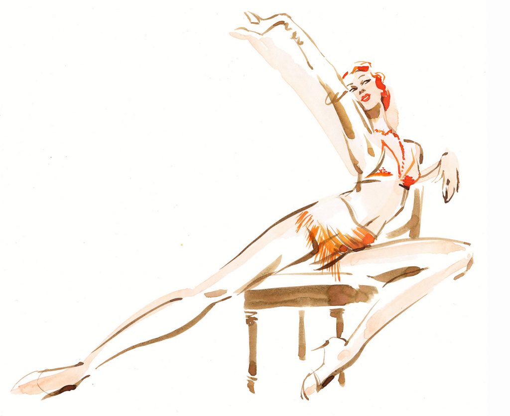 Artwork J'Adore Showgirl Watercolour Inks