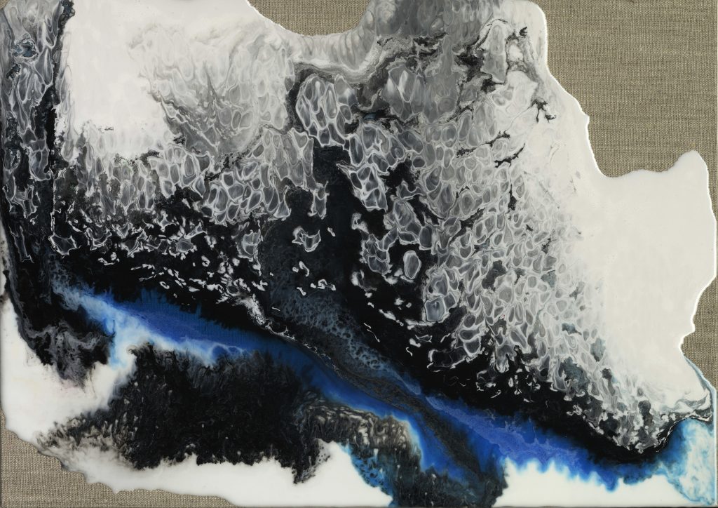 Shop Resin Works Influunt Resin Pigment Linen Stretched Canvas