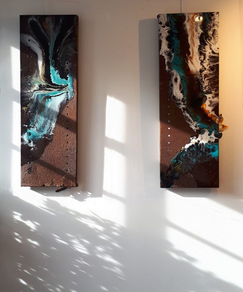 Shop Resin Works Libertas Resin Pigment Linen Stretched Canvas