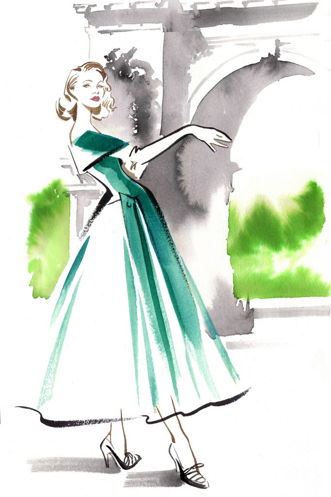 ILLUSTRATION Fashion Dior Couture Retro Brooklyn