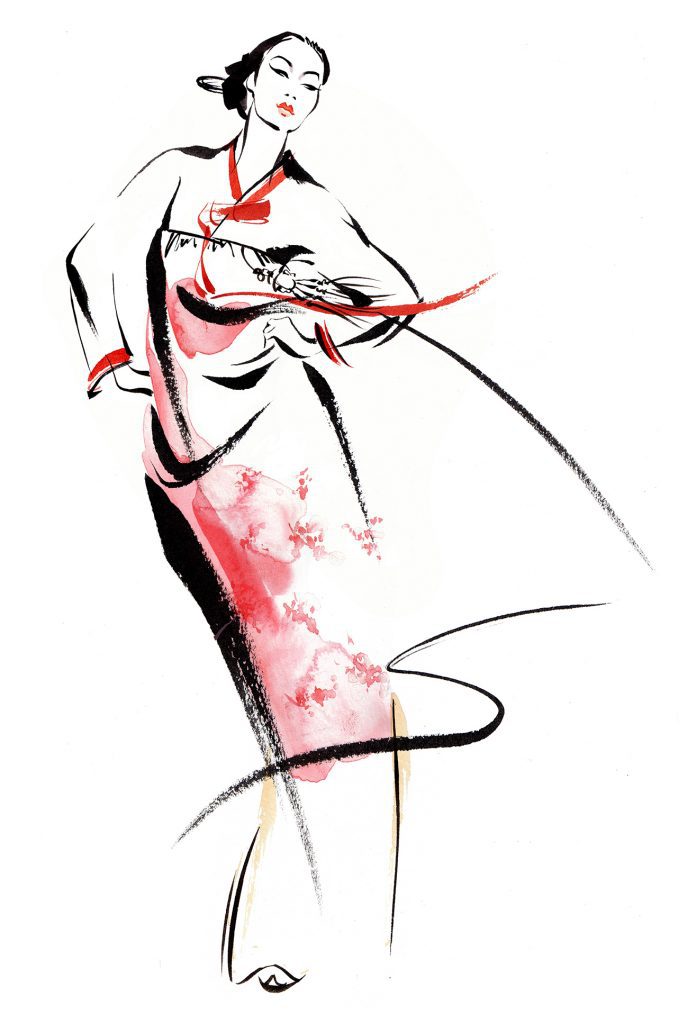 Illustration Publishing The Beauty Of Hanbok Main Figure