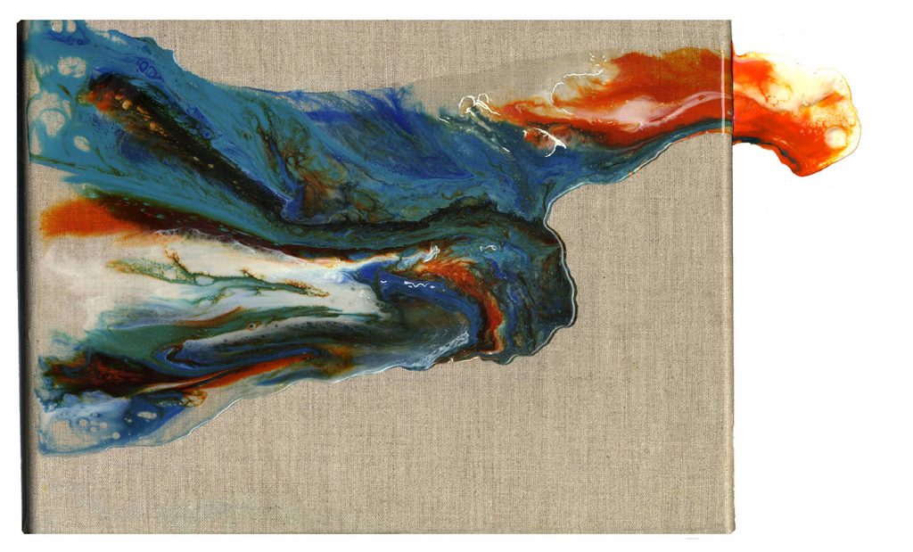 KW Resin On Linen 50 X 30