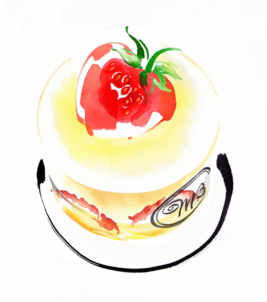 Illustration Food Drink Maisonblanc Patisserie Cafe Cake Creamcake 2