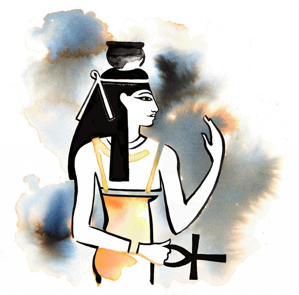 Illustration Publishing Egyptian Gods Nut