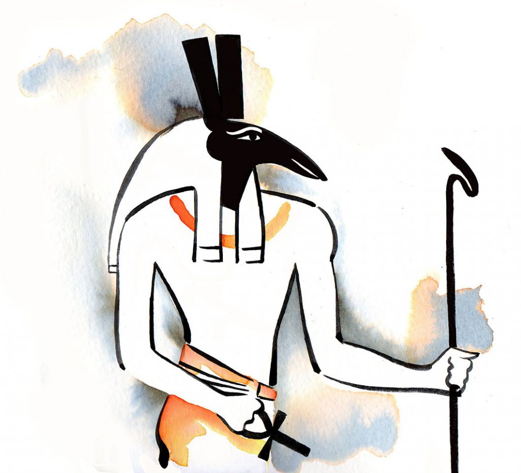 Illustration Publishing Egyptian Gods Seth