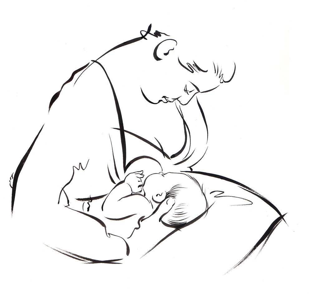 Illustration Publishing The Baby Book Rachel Waddilove Breast Feeding