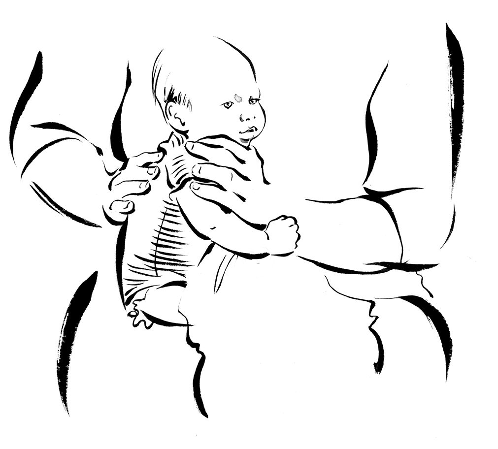 Illustration Publishing The Baby Book Rachel Waddilove Burping