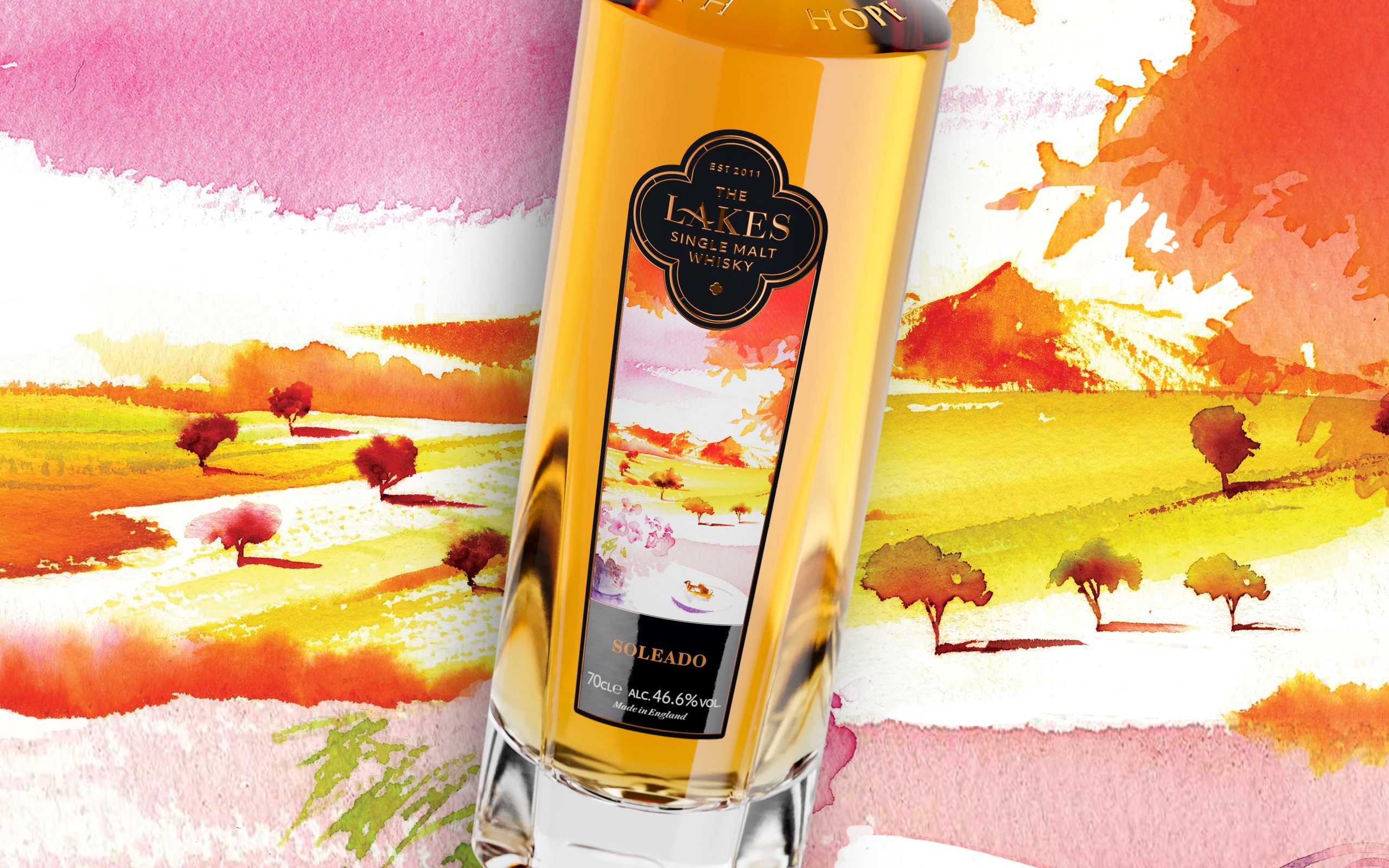 Illustration Projects Packaging Lakes Single Malt Whisky Soleado