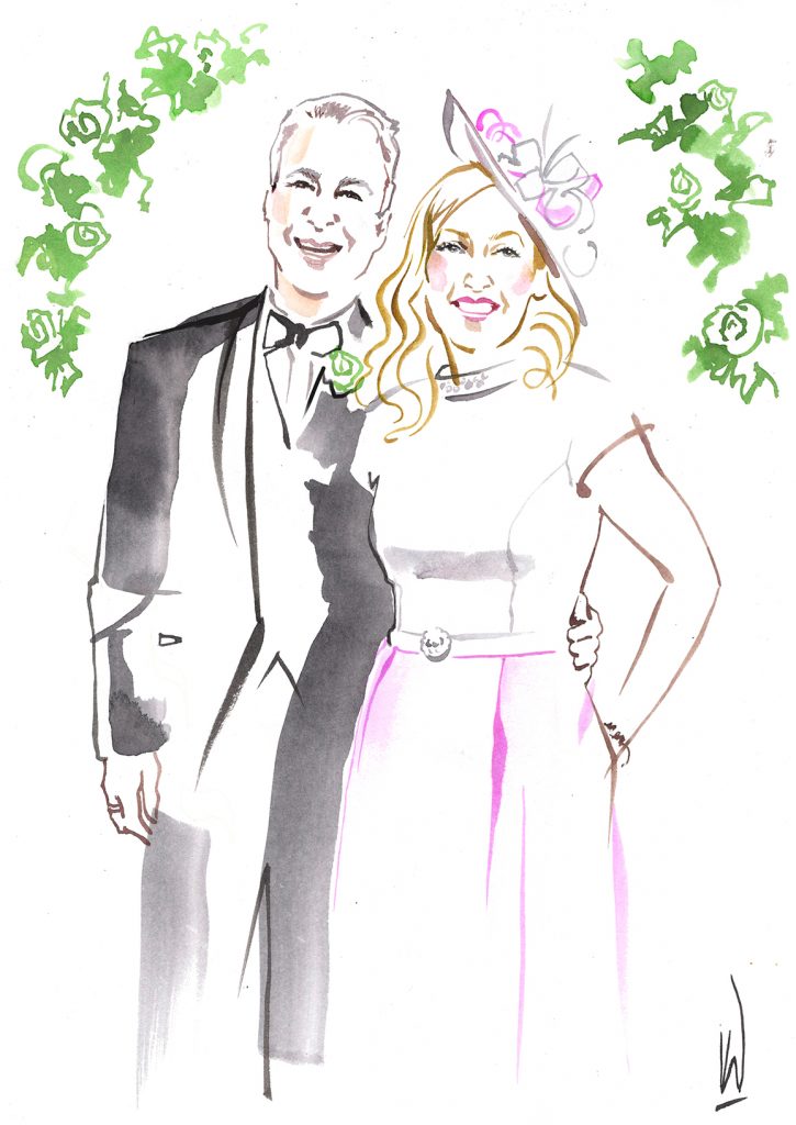 Illustration Projects Live Harley Wedding Family Parents