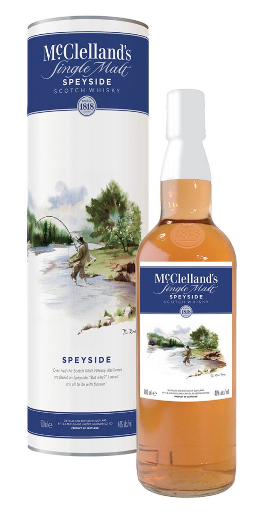 Illustration Mcclelland Whisky Scottish Highlands Speyside Bottle Label