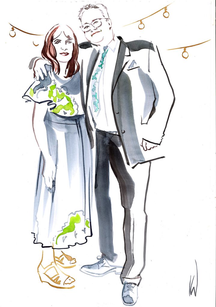 Illustration Projects Wedding Live Event Portrait Guest Portrait 2cd