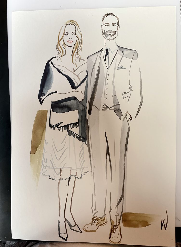 Illustration Projects Wedding Live Event Portrait Guest Portrait Celeste